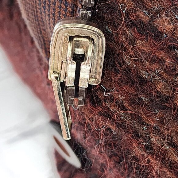 Avon Celli Wool/Mohair/Alapaca Burgundy Reversible Bomber Jacket, Women's XL - Picture 5 of 11